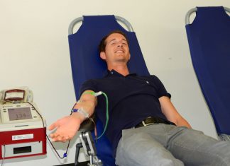 Gelbes Blut für das Rote Kreuz