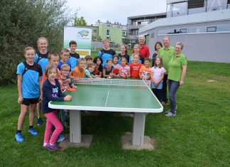 Neuer Outdoor-Tischtennistisch