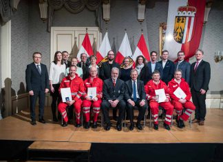 Verleihung OÖ Rettungs-Dienstmedaille