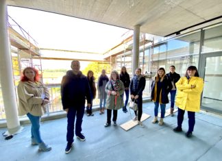 Baustellenbesichtigung in Pasching