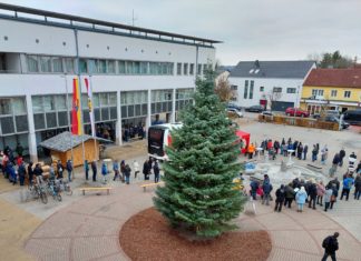 Endlose Schlangen vor Marchtrenker Impfbus