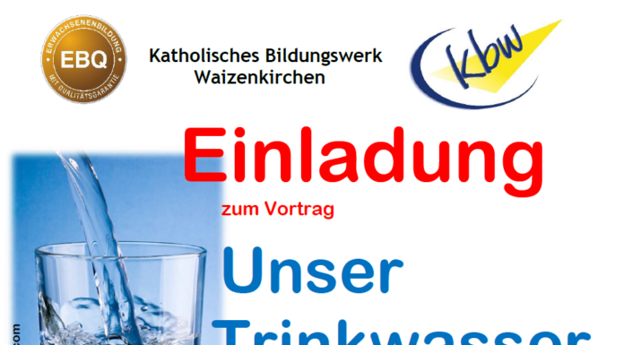 Vortrag „Unser Trinkwasser“