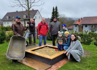 Sandkistenaktion in Haibach/D.